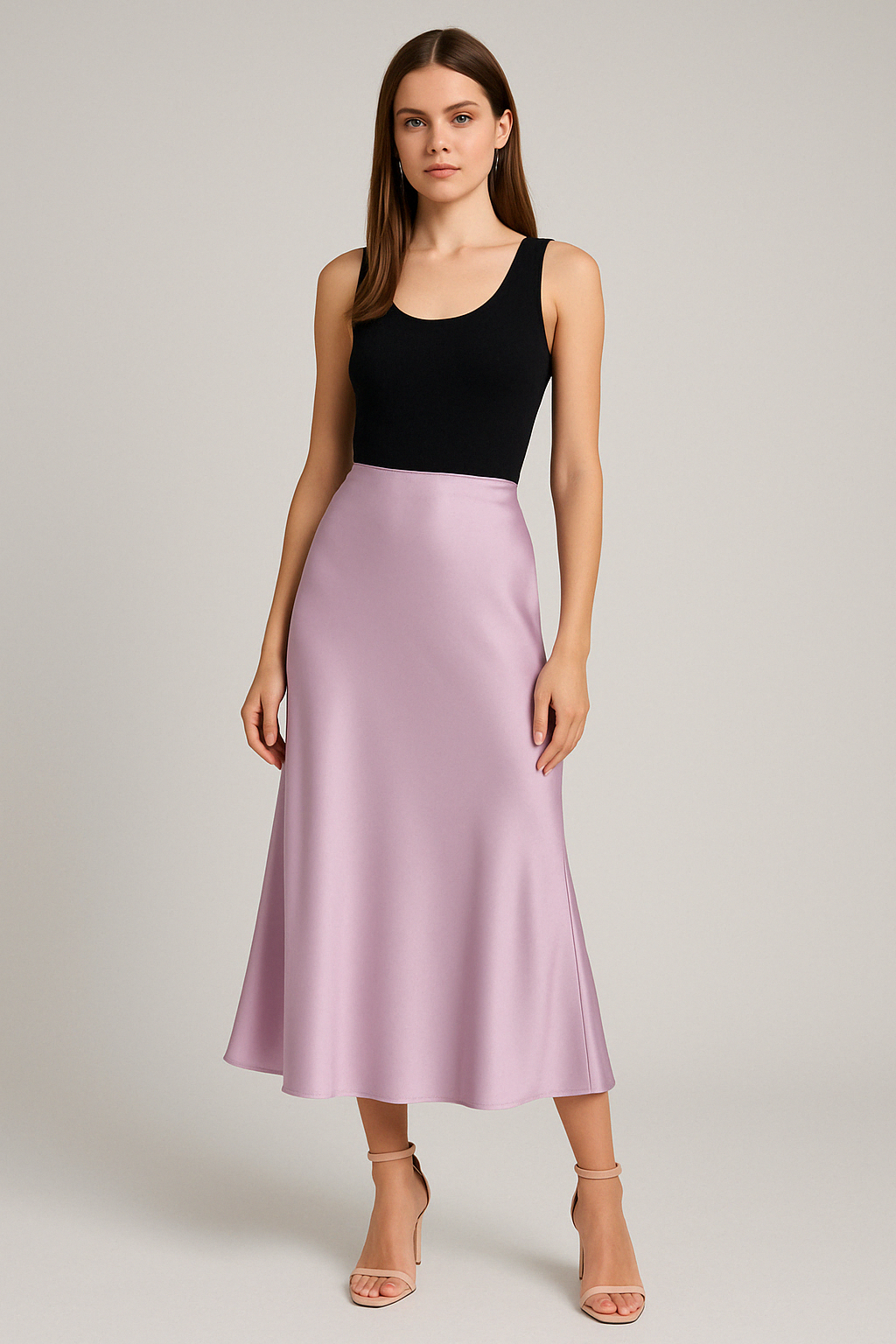 Blush Muse Satin Skirt