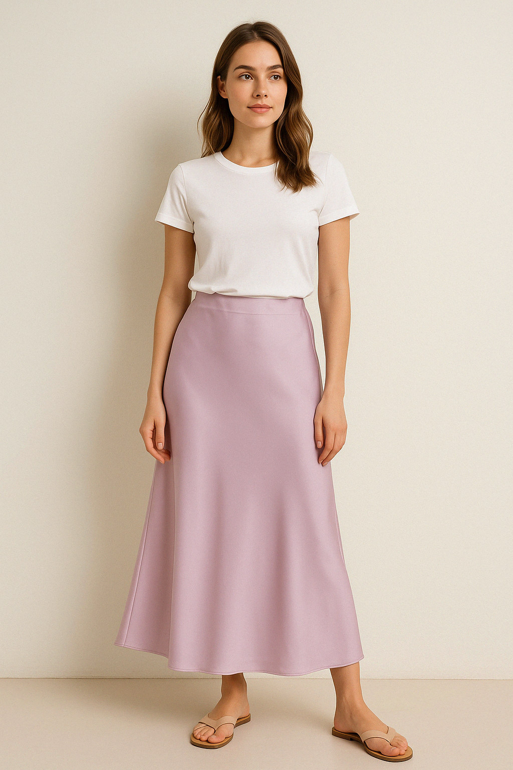 Blush Muse Satin Skirt