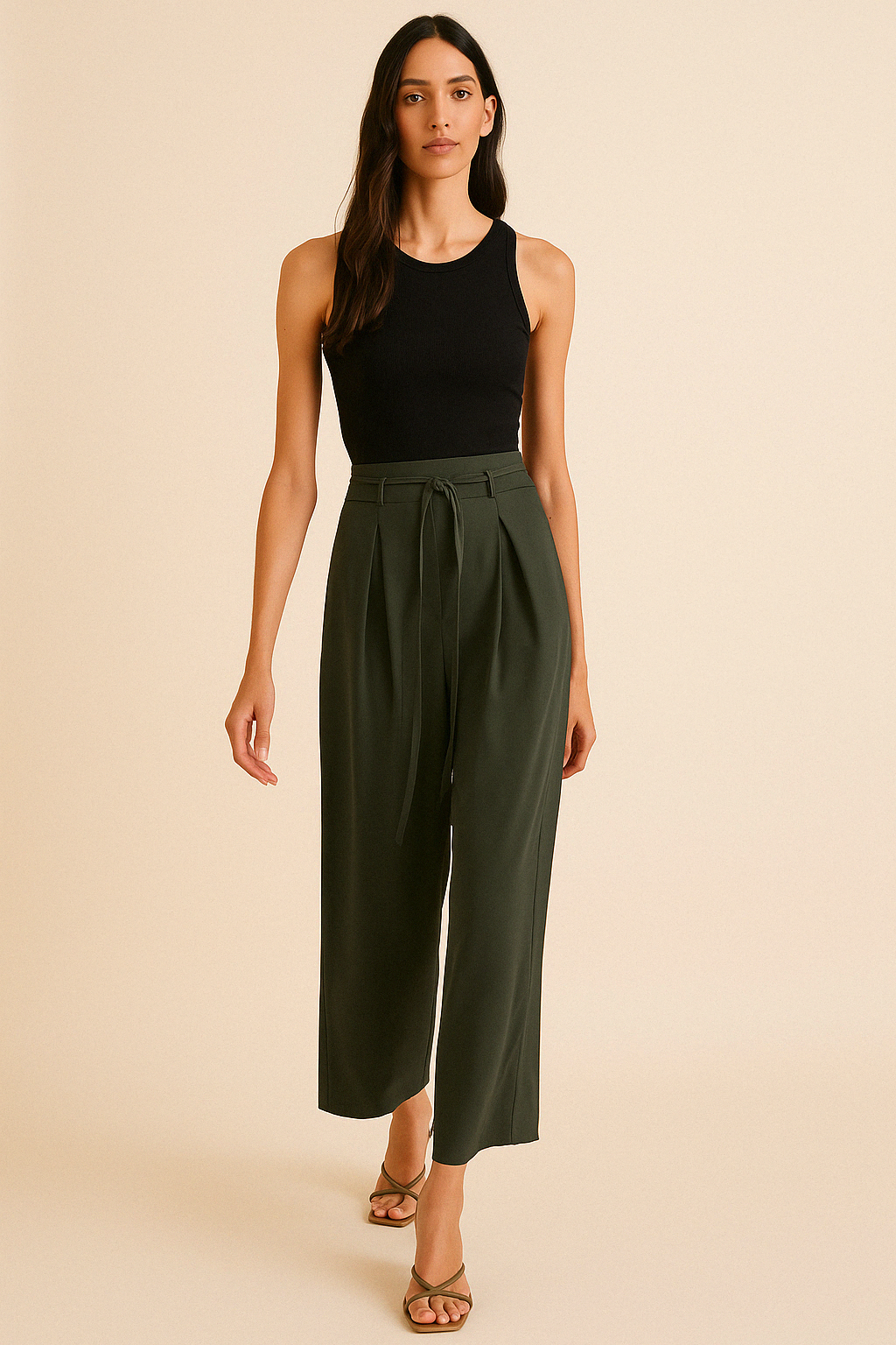 Midnight Slate Korean Tailored Trousers