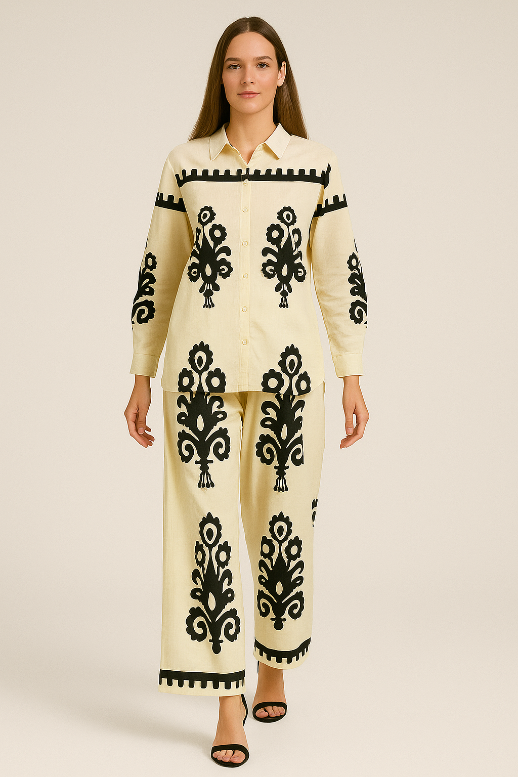 Midnight Sketch Printed Co-ord set