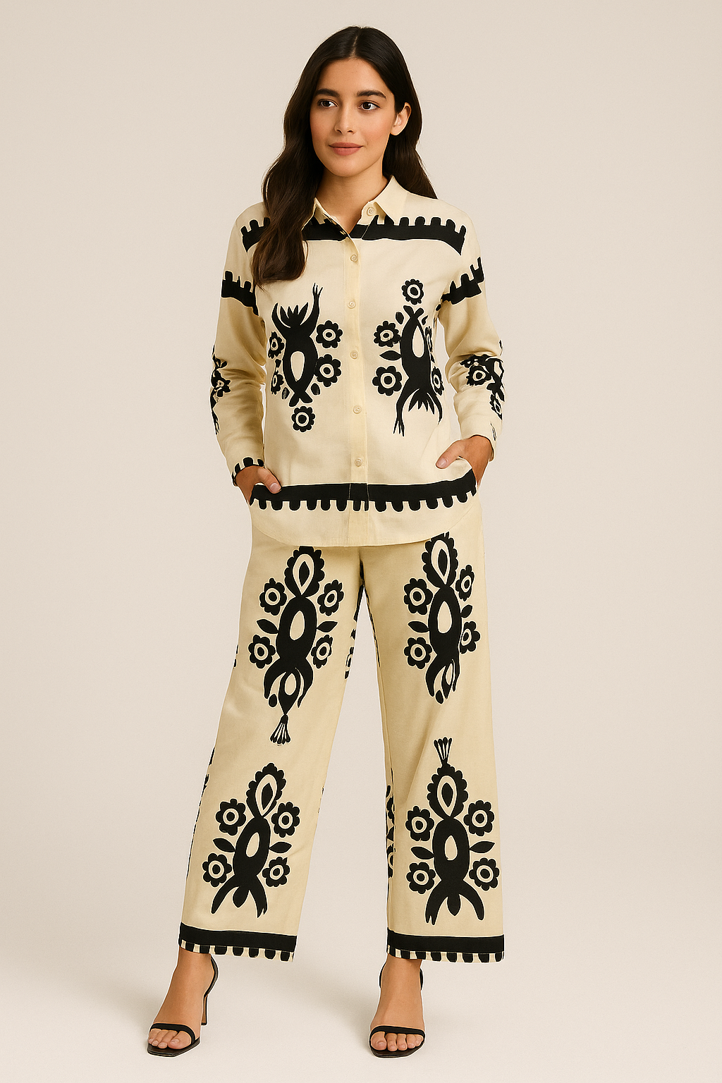 Midnight Sketch Printed Co-ord set