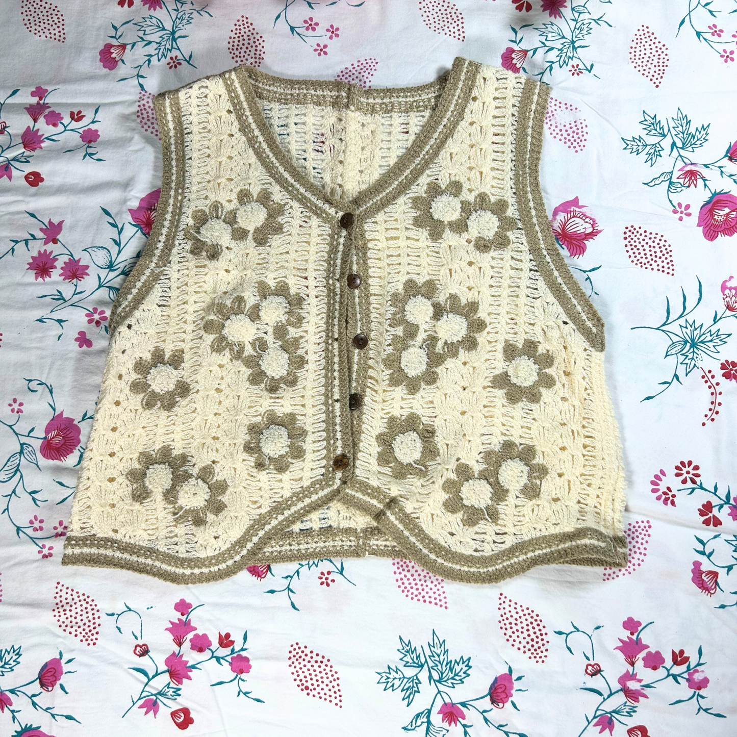 Vintage Whimsy Crochet Top
