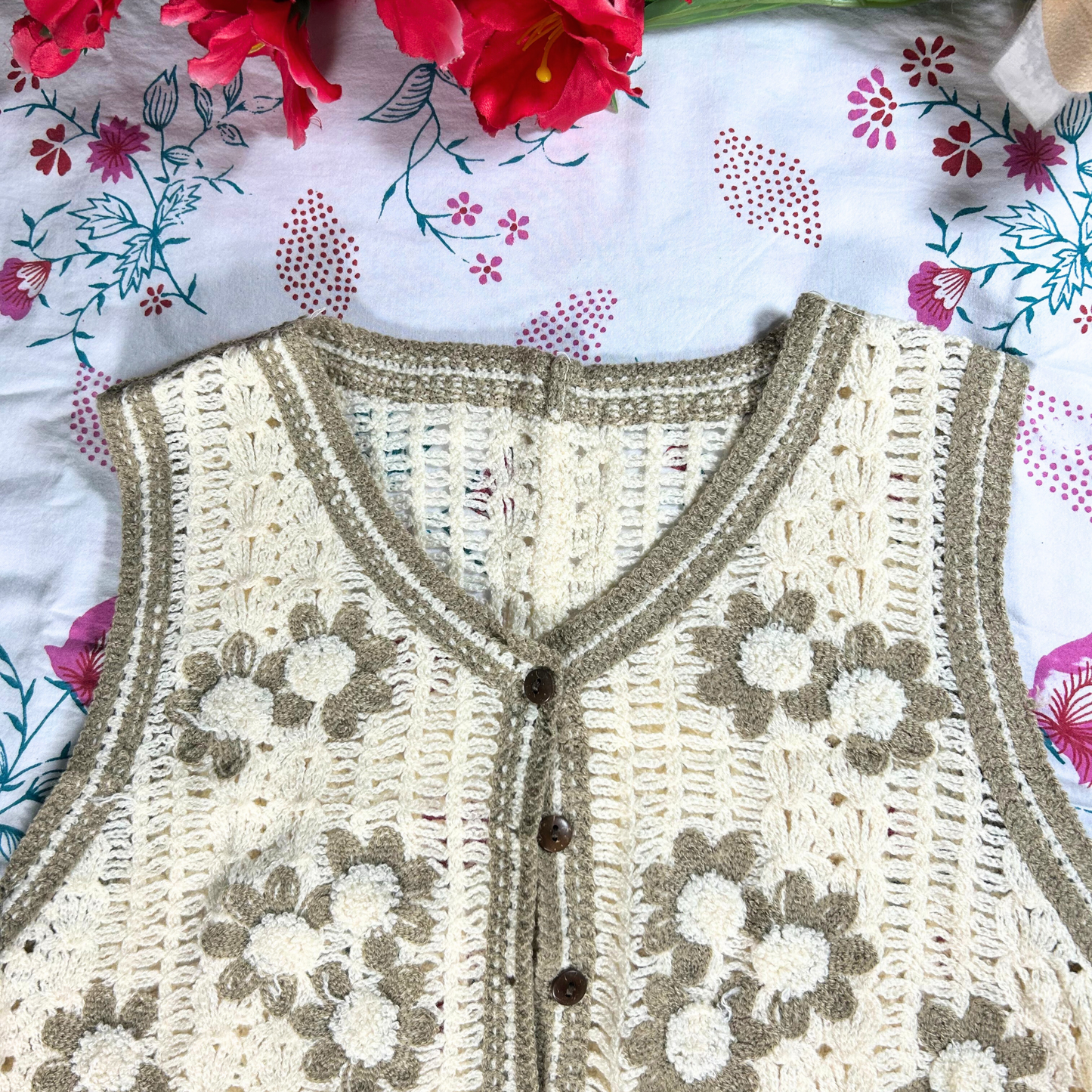 Vintage Whimsy Crochet Top
