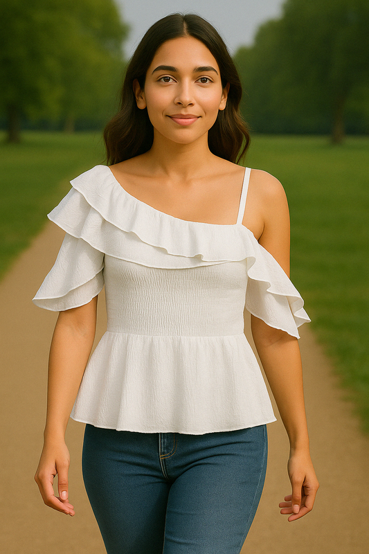 Vanilla Ruffle Popcorn Top