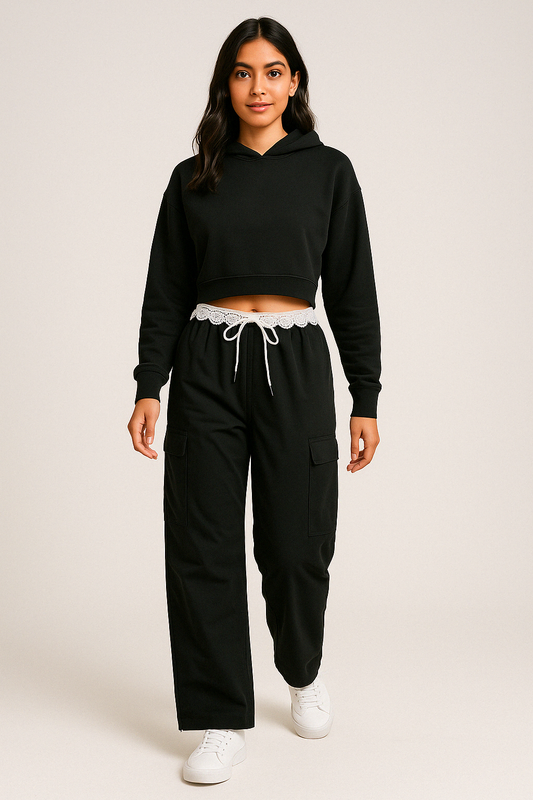 Midnight Lace Cargo Pants