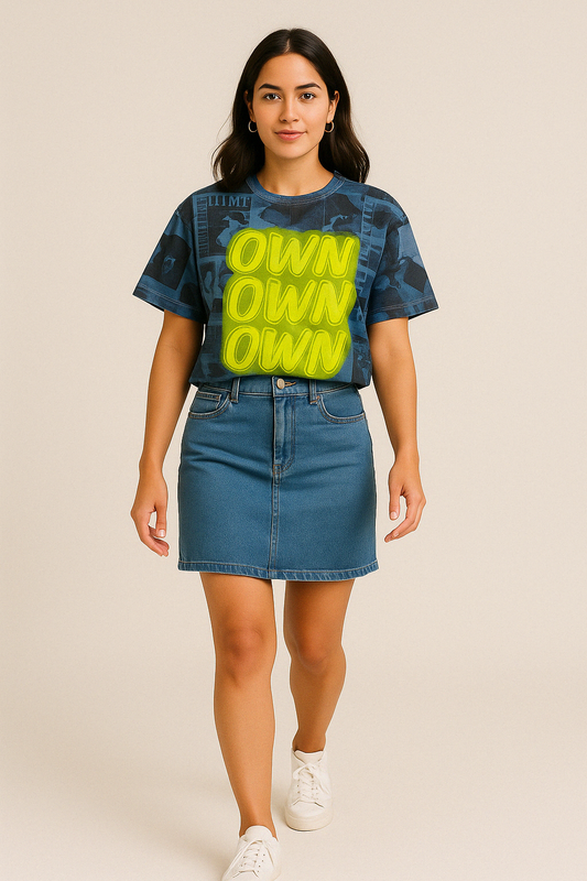 Own It Mesh Graphic Top