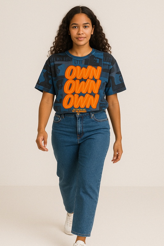 City Beat Mesh Graphic Top