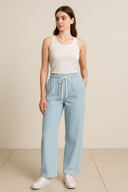 Blueberry Breeze Linen Pants