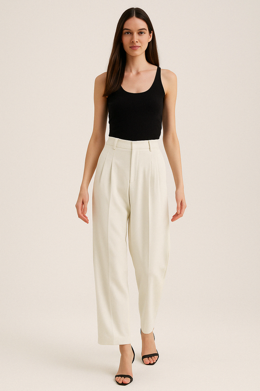 Cloud Mist Soft Korean Trousers