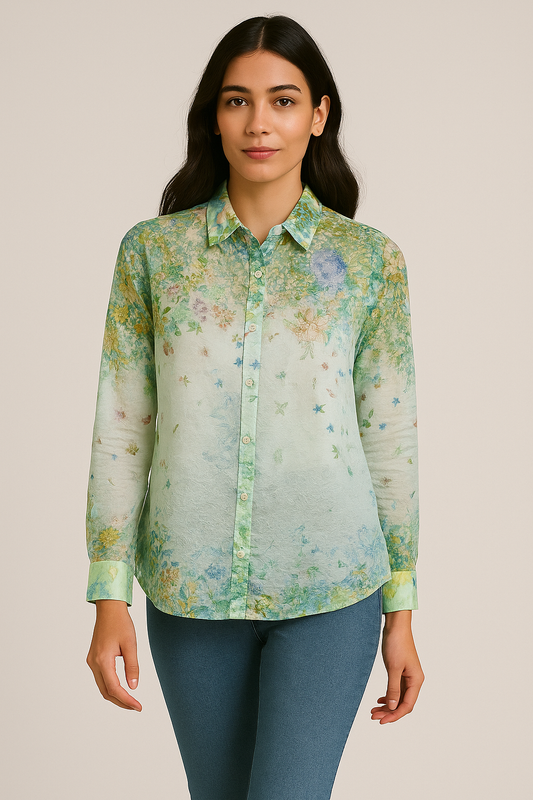 Whisper Garden Organza Shirt