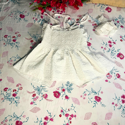 Vanilla Whip Embroidered Peplum Top